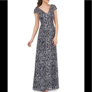 JS Collections Soutache-
Embroidered Gown